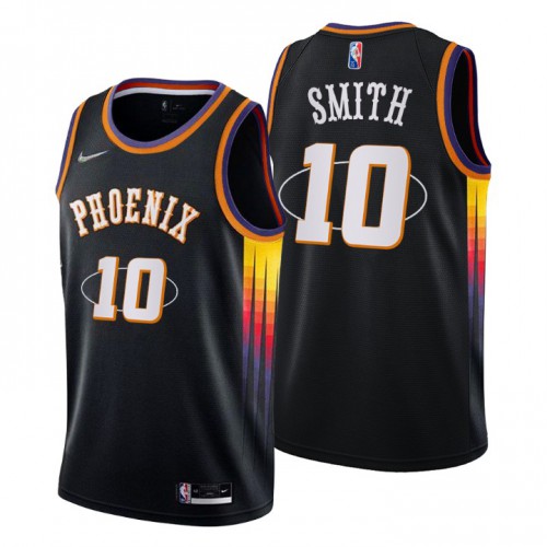 Phoenix Phoenix Suns #10 Jalen Smith Mens Black 2021/22 Swingman Jersey - City Edition Mens