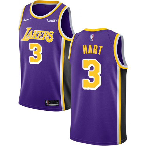 Los Angeles Lakers #3 Josh Hart Purple Swingman Statement Edition Jersey Mens