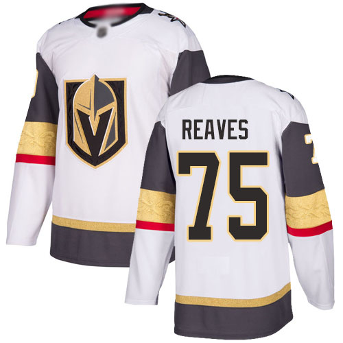 Adidas Golden Vegas Golden Knights #75 Ryan Reaves White Road Authentic Stitched Jersey Men's