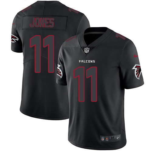 Atlanta Falcons #11 Julio Jones Black Men's Stitched Limited Rush Impact Jersey Men's