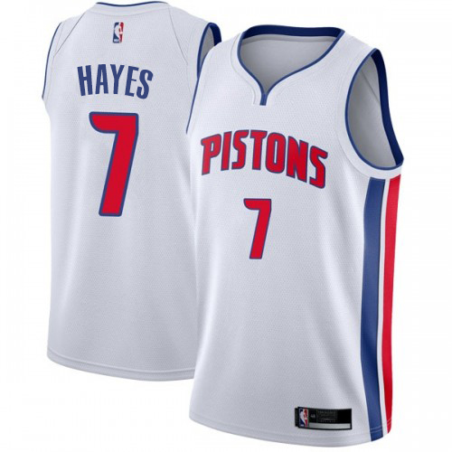 Detroit Pistons #7 Killian Hayes White Youth Swingman Association Edition Jersey Youth