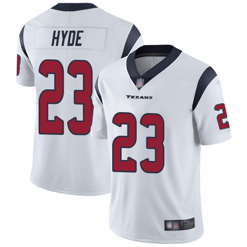 Houston Texans #23 Carlos Hyde White Men's Stitched Vapor Untouchable Limited Jersey Men's