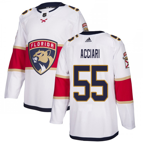 Adidas Florida Panthers #55 Noel Acciari White Road Authentic Stitched Youth Jersey Youth