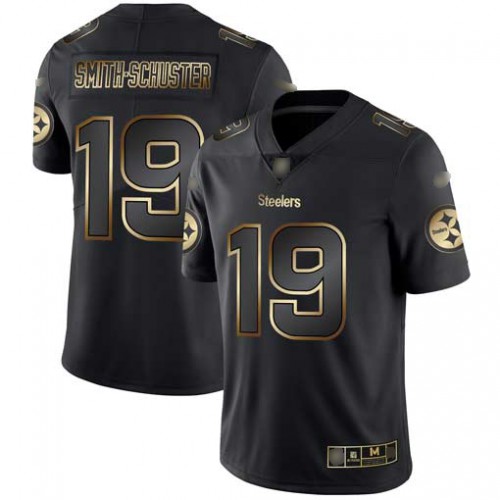 Pittsburgh Steelers #19 JuJu Smith-Schuster Black/Gold Men's Stitched Vapor Untouchable Limited Jersey Men's
