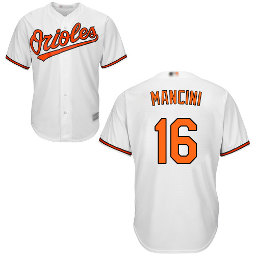 Baltimore Orioles #16 Trey Mancini White New Cool Base Stitched Jersey Men's