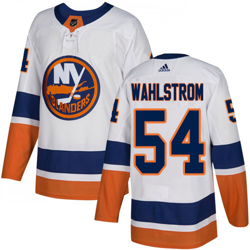 Adidas New York Islanders #54 Oliver Wahlstrom White Road Authentic Stitched Youth Jersey Youth