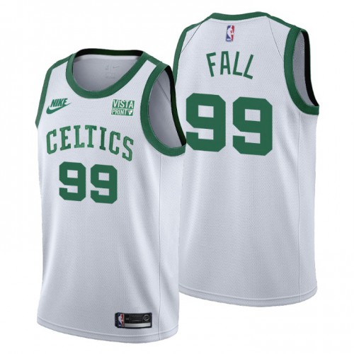 Boston Boston Celtics #99 Tacko Fall Mens Releases Classic Edition 75th Anniversary Jersey White Mens