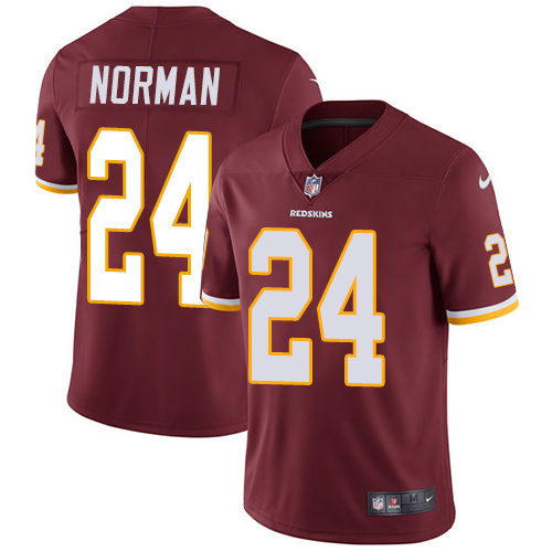 Washington Commanders #24 Josh Norman Burgundy Red Team Color Youth Stitched Vapor Untouchable Limited Jersey Youth