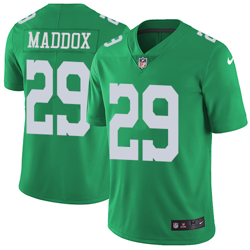Philadelphia Eagles #29 Avonte Maddox Green Men's Stitched Limited Rush Jersey Men's