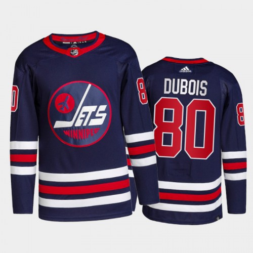 Adidas Winnipeg Jets #80 Pierre-Luc Dubois Men's 2021-22 Alternate Authentic Jersey - Navy Men's