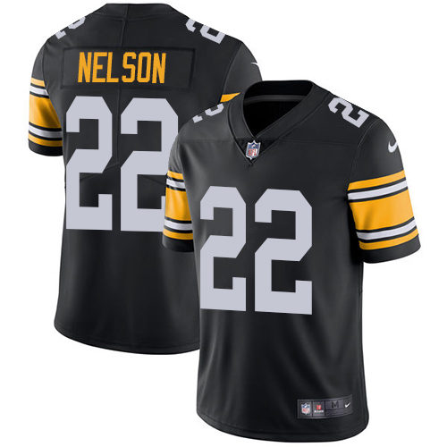 Pittsburgh Steelers #22 Steven Nelson Black Alternate Men's Stitched Vapor Untouchable Limited Jersey Men's