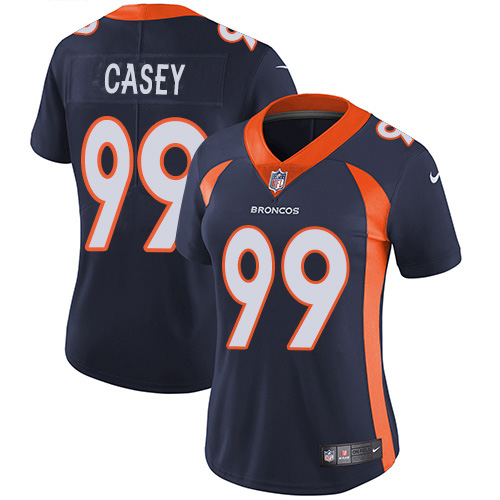 Denver Broncos #99 Jurrell Casey Navy Blue Alternate Women's Stitched Vapor Untouchable Limited Jersey Womens