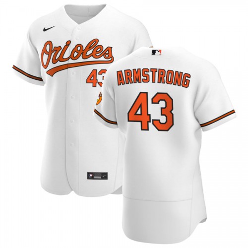 Baltimore Baltimore Orioles #43 Shawn Armstrong Men's White Home 2020 Authentic Player Jersey Men's