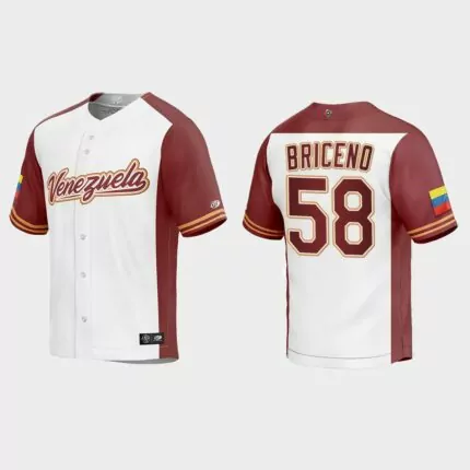 Endrys Briceno Venezuela Baseball 2023 World Baseball Classic Replica Jersey – White