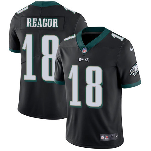 Philadelphia Eagles #18 Jalen Reagor Black Alternate Youth Stitched Vapor Untouchable Limited Jersey Youth