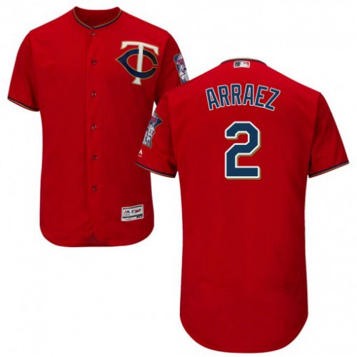 Minnesota Twins #2 Luis Arraez Red Flexbase Authentic Collection Stitched Jersey Men's