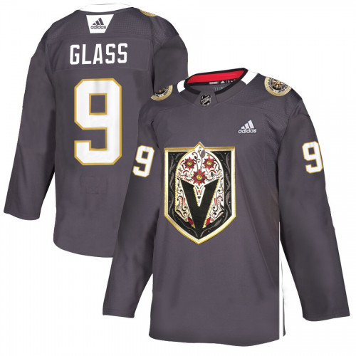 Vegas Golden Vegas Golden Knights #9 Cody Glass Men's Grey Adidas Latino Heritage Night Stitched Jersey Men's
