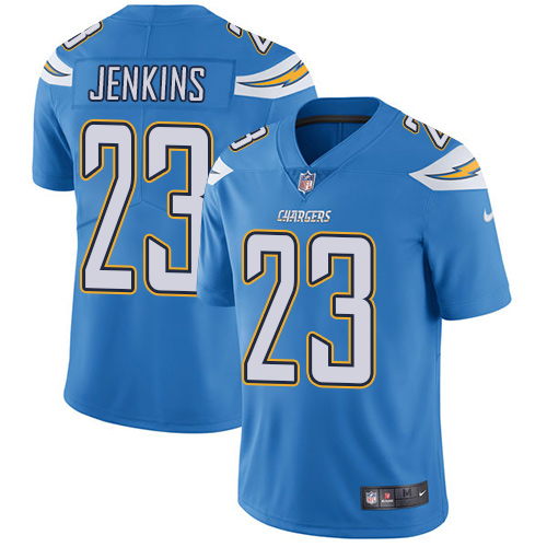 Los Angeles Chargers #23 Rayshawn Jenkins Electric Blue Alternate Men's Stitched Vapor Untouchable Limited Jersey Men's