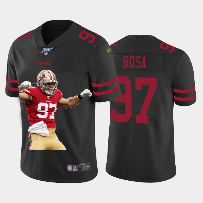 San Francisco 49ers #97 Nick Bosa Team Hero 3 Vapor Limited 100 Jersey Black