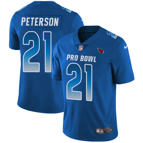 Cardinals #21 Patrick Peterson Royal Youth Stitched Limited NFC 2018 Pro Bowl Jersey