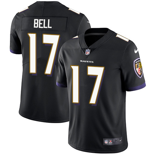 Baltimore Ravens #17 Le'Veon Bell Black Alternate Youth Stitched Vapor Untouchable Limited Jersey Youth