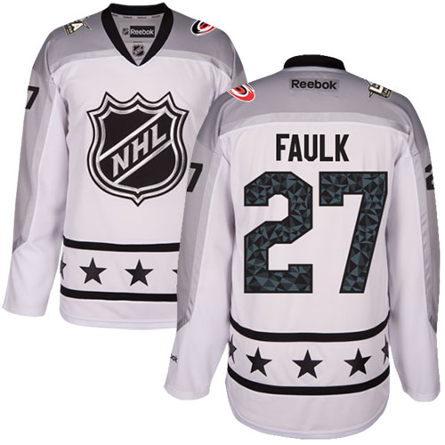Carolina Hurricanes #27 Justin Faulk White 2017 All-Star Metropolitan Division Stitched Youth Jersey Youth