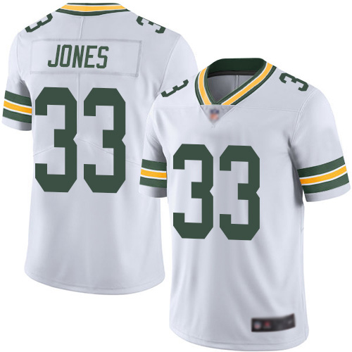 Packers #33 Aaron Jones White Youth Stitched Vapor Untouchable Limited Jersey