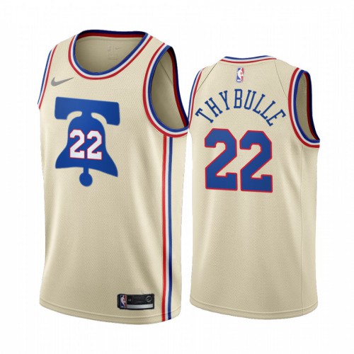 Philadelphia Philadelphia 76ers #22 Matisse Thybulle Cream Swingman 2020-21 Earned Edition Jersey Mens