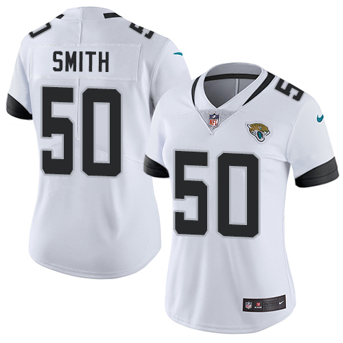 Jacksonville Jaguars #50 Telvin Smith White Women's Stitched Vapor Untouchable Limited Jersey Womens