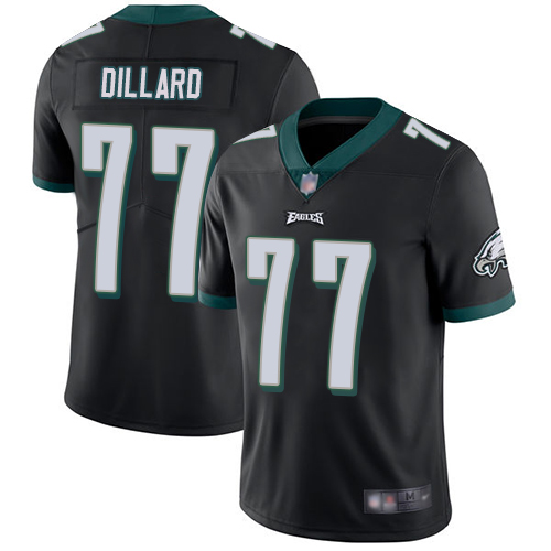 Philadelphia Eagles #77 Andre Dillard Black Alternate Youth Stitched Vapor Untouchable Limited Jersey Youth