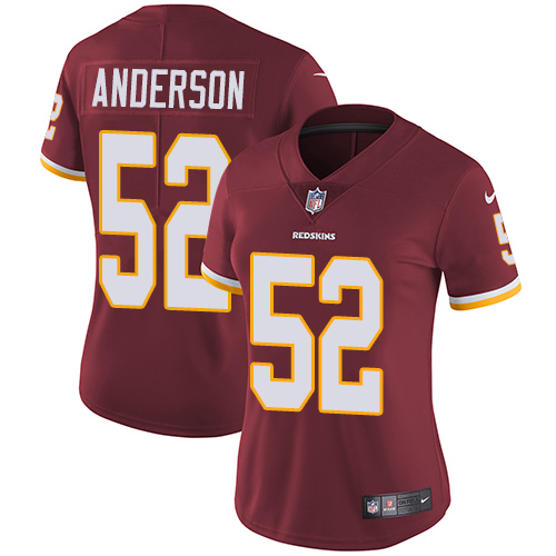 Washington Commanders #52 Ryan Anderson Burgundy Red Team Color Women's Stitched Vapor Untouchable Limited Jersey Womens
