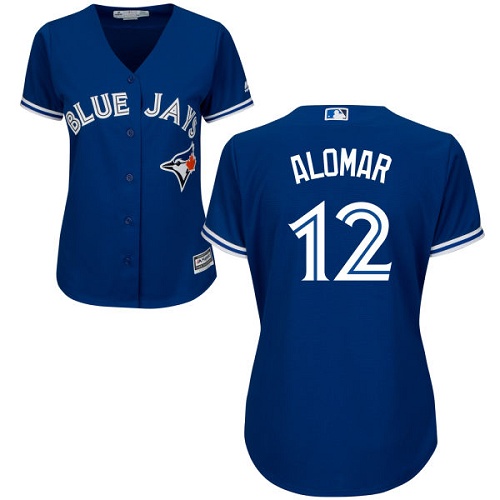 Toronto Blue Jays #12 Roberto Alomar Blue Alternate Women's Stitched Jersey Womens