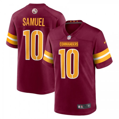 Washington Washington Commanders #10 Curtis Samuel Burgundy Men's Game Jersey Men's