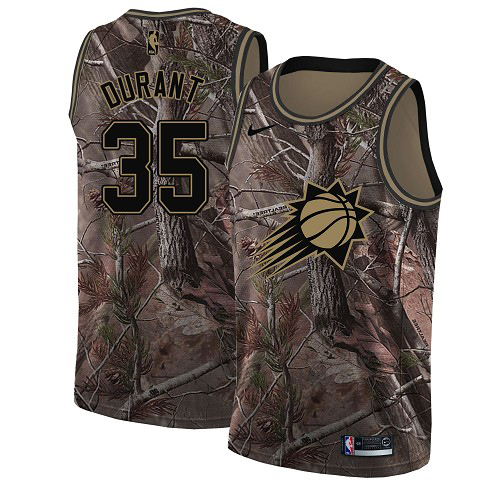 Suns #35 Kevin Durant Camo Swingman Realtree Collection Jersey
