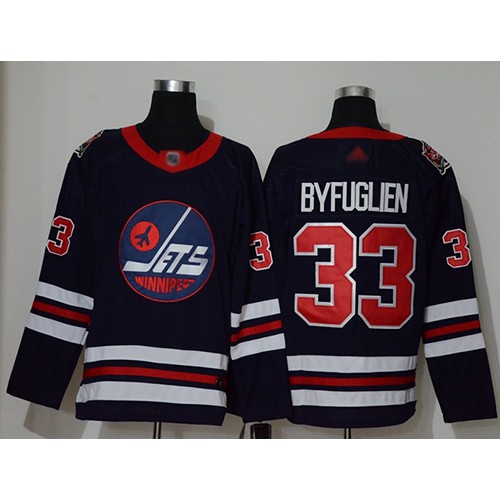 Adidas Winnipeg Jets #33 Dustin Byfuglien Navy Blue Authentic 2019 Heritage Classic Stitched Jersey Men's