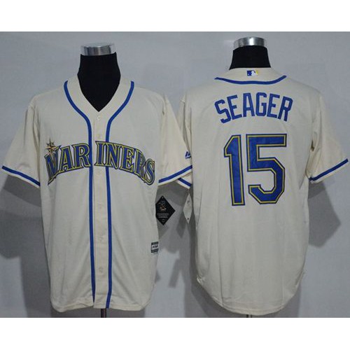 Seattle Mariners #15 Kyle Seager Cream New Cool Base Stitched Jersey Men's