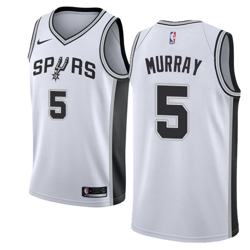 San Antonio Spurs #5 Dejounte Murray White Youth Swingman Association Edition Jersey Youth