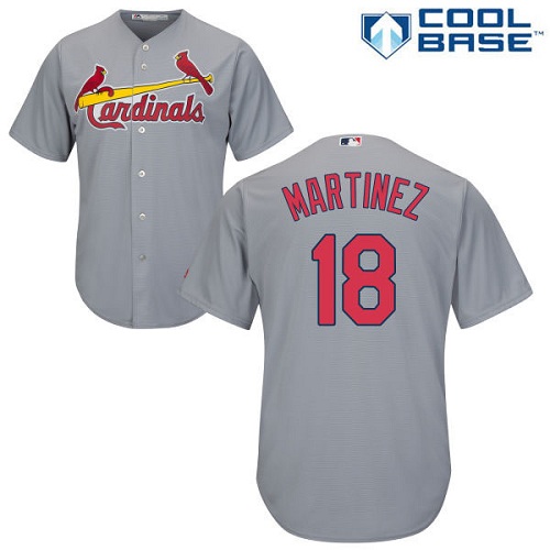 St.Louis Cardinals #18 Carlos Martinez Grey Cool Base Stitched Youth Jersey Youth