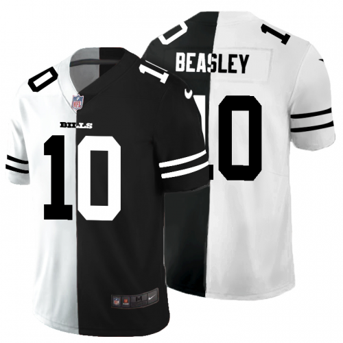 Buffalo Buffalo Bills #10 Cole Beasley Men's Black V White Peace Split Vapor Untouchable Limited Jersey Men's