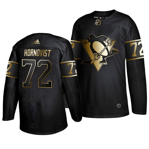 Adidas Pittsburgh Penguins #72 Patric Hornqvist Men's 2019 Black Golden Edition Authentic Stitched Jersey Men's