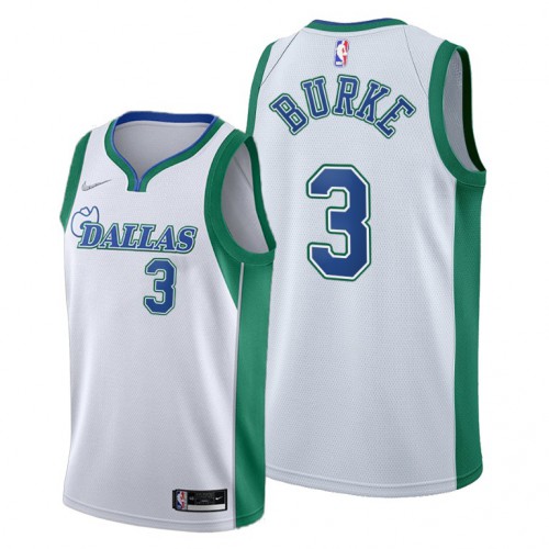 Dallas Dallas Mavericks #3 Trey Burke Mens 2021-22 City Edition White Jersey Mens