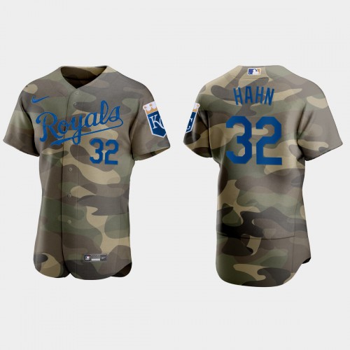 Kansas City Kansas City Royals #32 Jesse Hahn Men's 2021 Armed Forces Day Authentic Jersey -Camo Men's