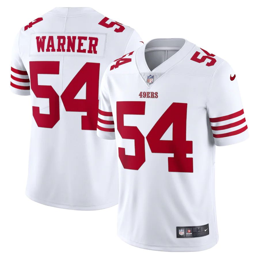 San Francisco 49ers #54 Fred Warner White Men's 2022-23 Limited Stitched Vapor Untouchable Jersey