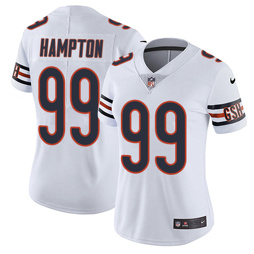 Chicago Bears #99 Dan Hampton White Women's Stitched Vapor Untouchable Limited Jersey Womens