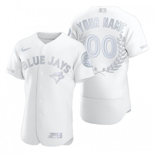 Toronto Blue Jays Custom Men's Platinum MVP Limited Player Edition Jersey