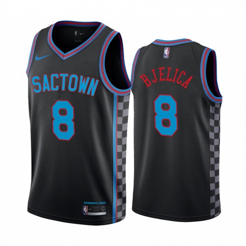 Sacramento Kings #8 Nemanja Bjelica Black Womens Swingman 2020-21 City Edition Jersey Womens