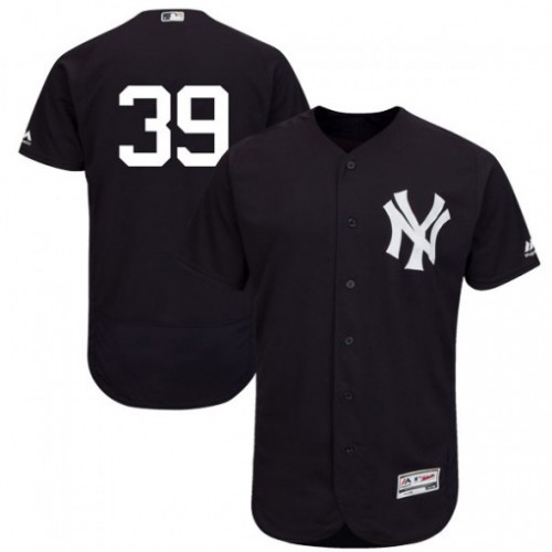 New York Yankees #39 Mike Tauchman Navy Blue Flexbase Authentic Collection Stitched Jersey Men's
