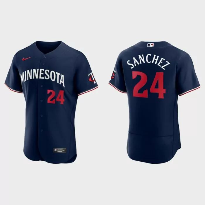 Minnesota Twins #24 Gary Sanchez Men's 2023 Authentic Jersey - Navy