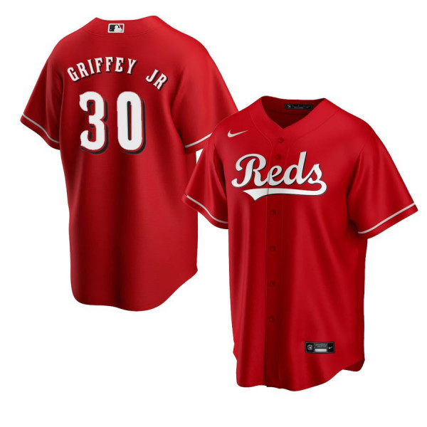 Cincinnati Reds 30 Replica Red Alternate 2020 Replica Ken Griffey Jr Jersey