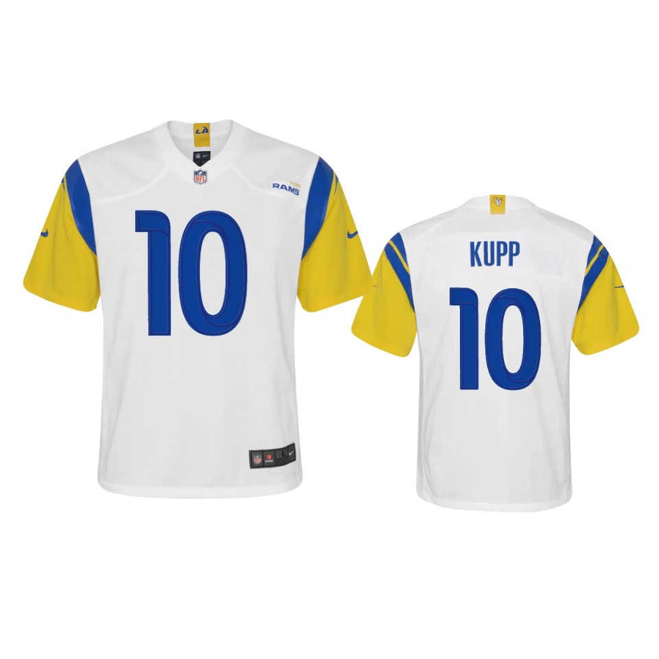 Los Angeles Rams #10 Cooper Kupp Youth Alternate Game Jersey - White